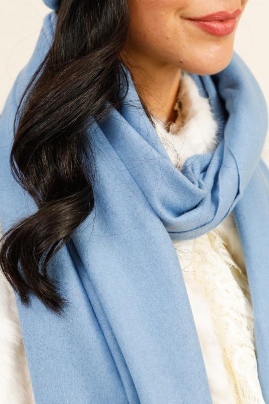 Écharpes Accessoires Bleu ciel Hologramme Paris 72650CIEL Efashion Paris