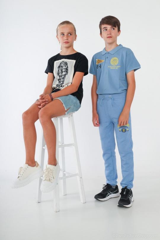 Bas Enfant & Bébé  Bleu ciel SO BRAND 36381KID Efashion Paris