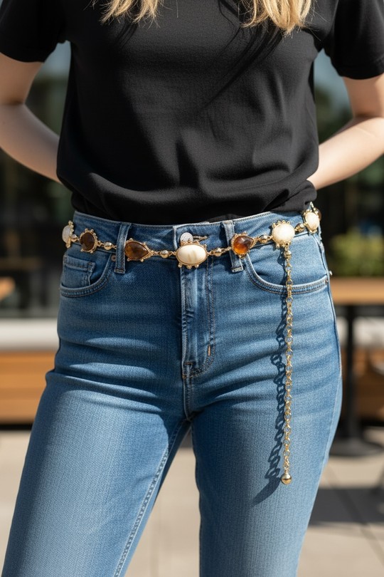 Ceintures Accessoires Doré Lidy's E81768 Efashion Paris