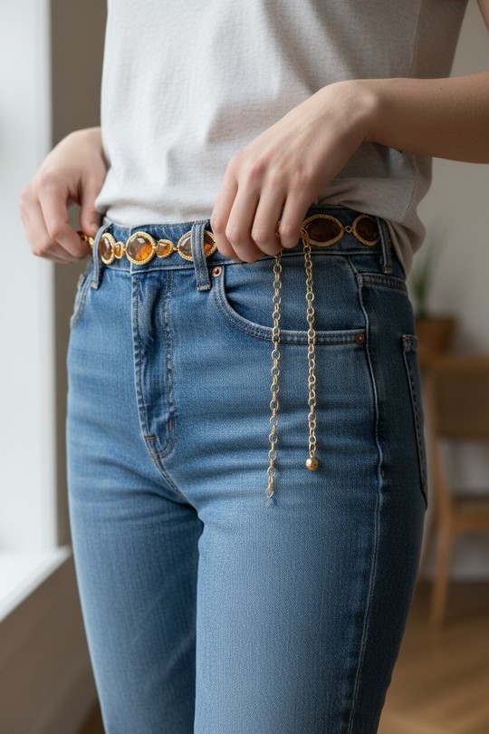 Ceintures Accessoires Doré Lidy's E81769 Efashion Paris