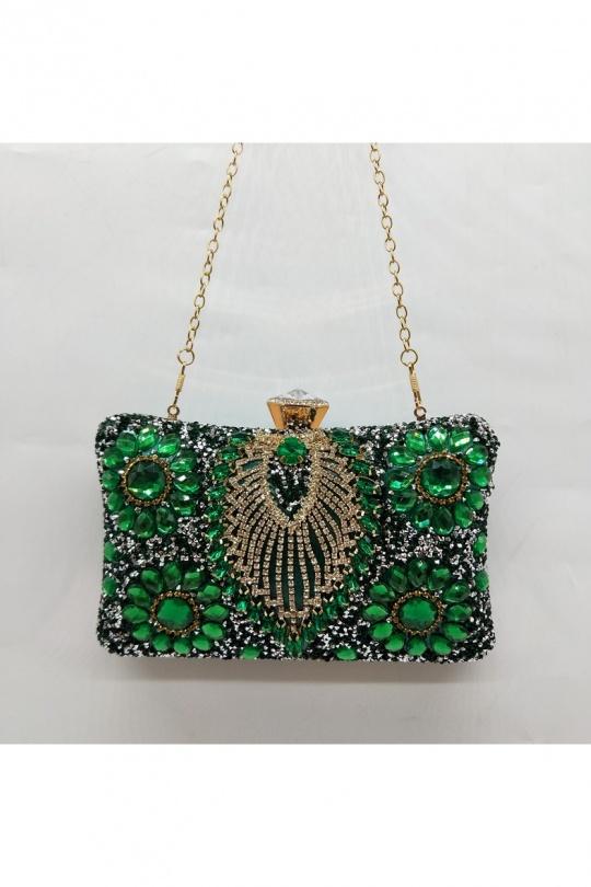 Clutch bags Bags Green LX MODA BYH-826 Efashion Paris