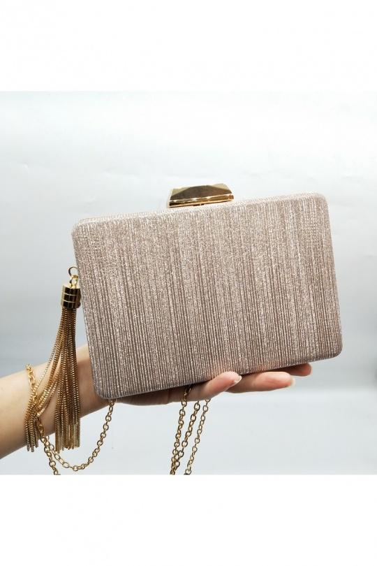 Bolsos pequeños & clutch Marroquinería Champagne LX MODA BYH-5040 Efashion Paris