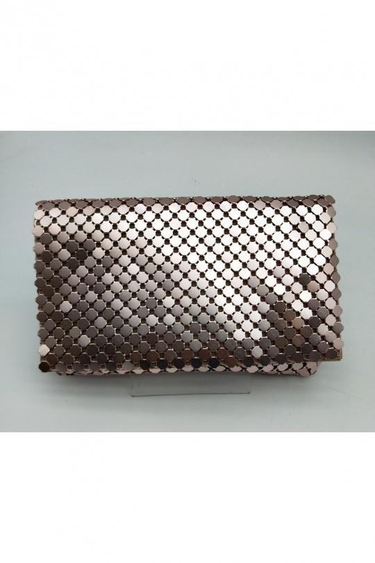Pochettes Maroquinerie Champagne LX MODA F899-1 Efashion Paris
