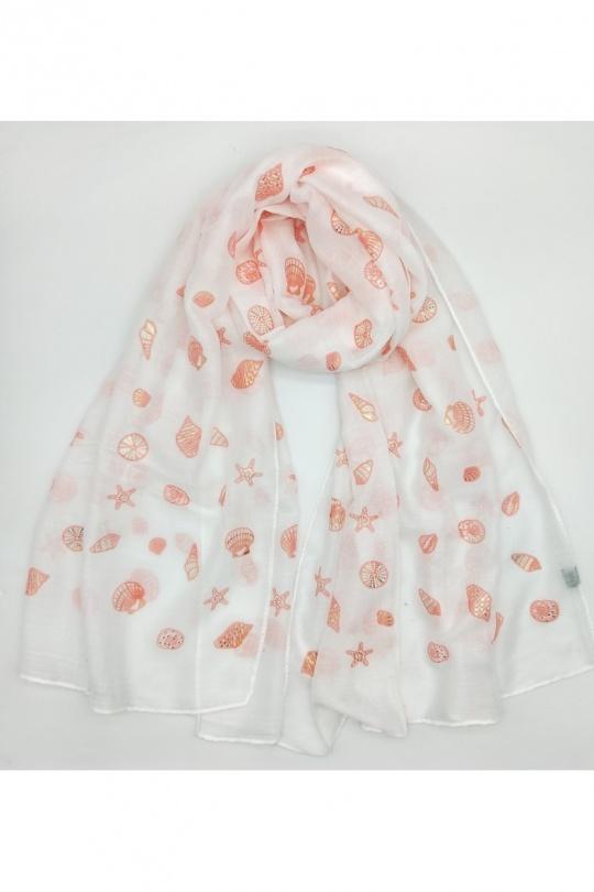 Écharpes Accessoires Blanc LX MODA WCH-362 Efashion Paris