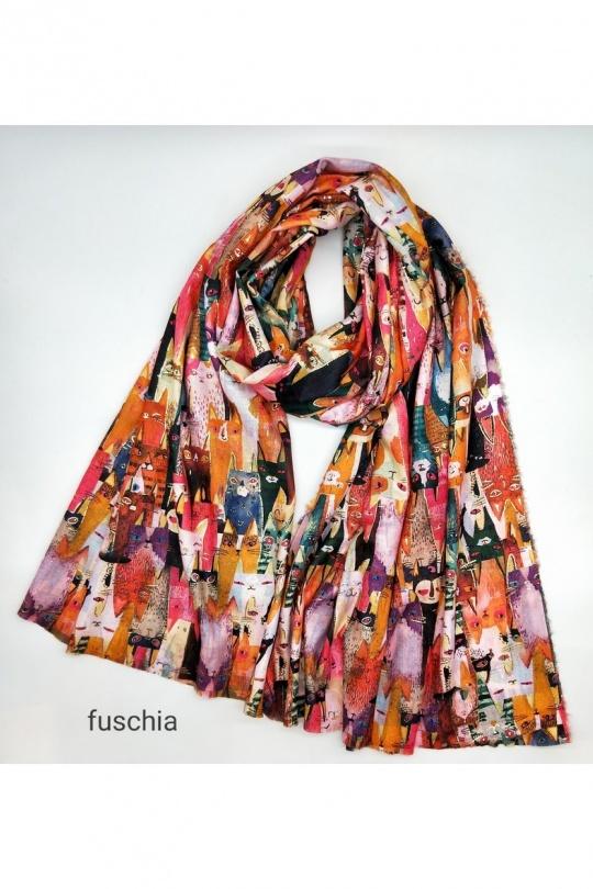 Sciarpe Accessori Fushia LX MODA WXC-26067 Efashion Paris