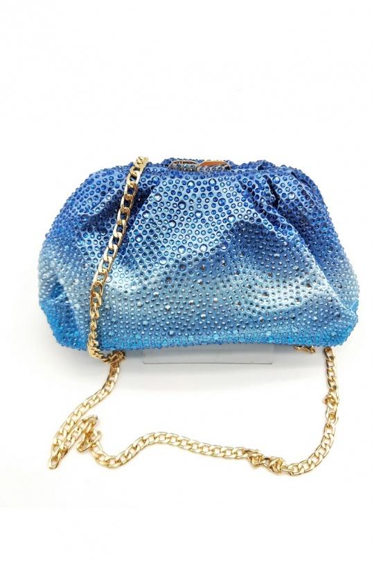 Pochettes Maroquinerie Bleu LX MODA BMN-1202 Efashion Paris