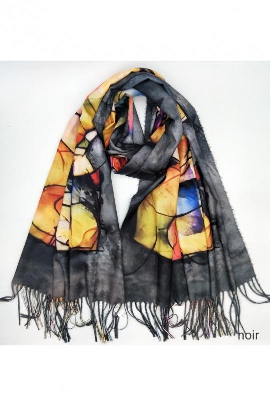 Écharpes Accessoires Noir LX MODA WKX-26096 Efashion Paris
