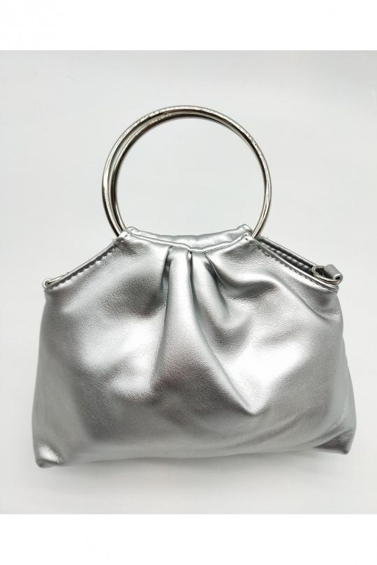 Pochettes Maroquinerie Argent LX MODA BMN-1210 Efashion Paris