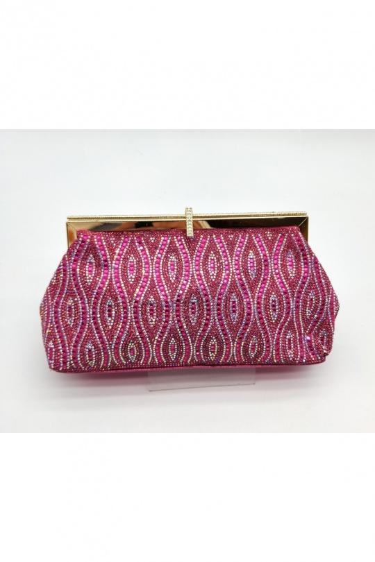 Pochettes Maroquinerie Fuschia LX MODA BMN-1201 Efashion Paris
