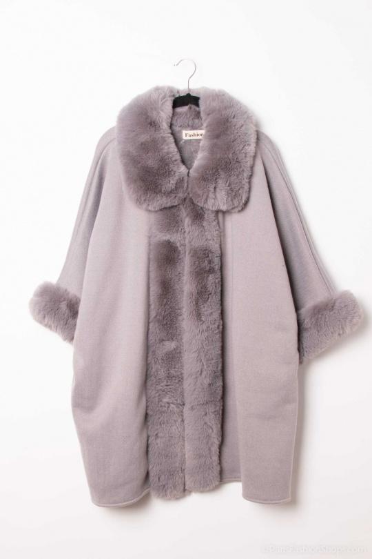 Mantelle e poncho Donna Grey LX MODA WXB-9123 Efashion Paris