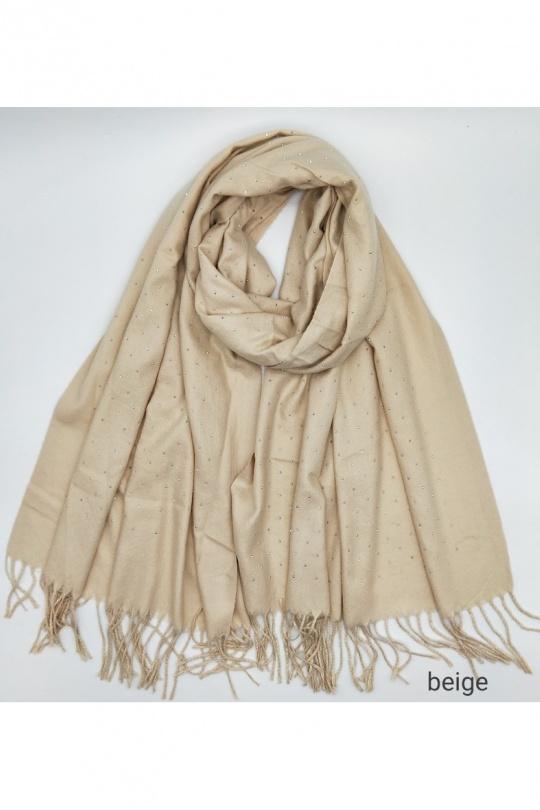 Bufandas Complementos Beige LX MODA WKX-26103 Efashion Paris