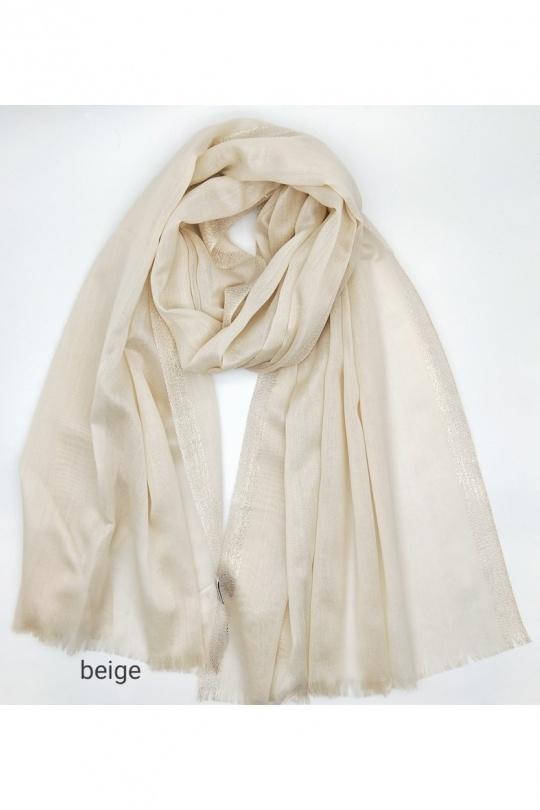 Écharpes Accessoires Beige LX MODA WRS-26112 Efashion Paris
