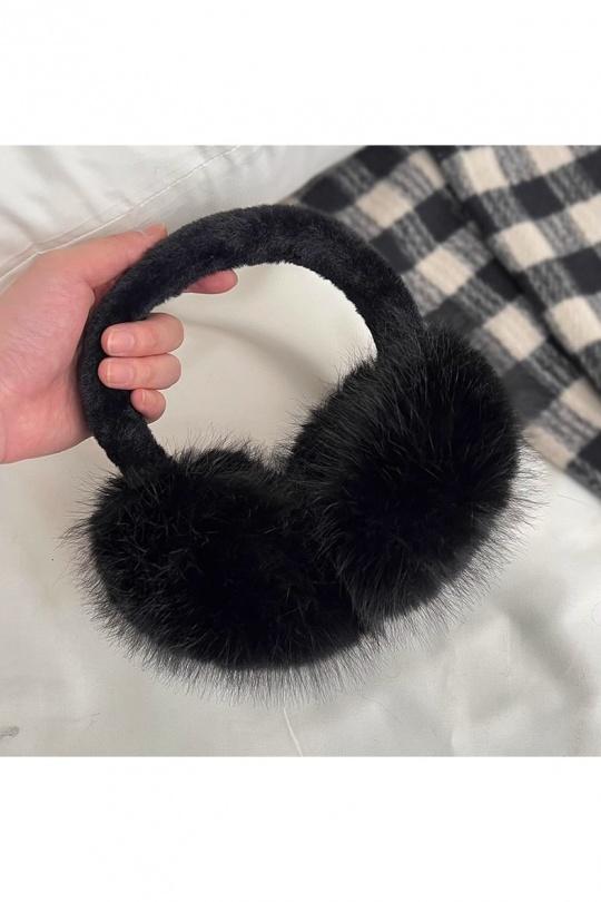 Beanies Accessories Black LX MODA MHF-117- NOIR Efashion Paris