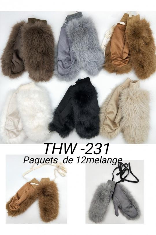 Guanti Accessori Multicolor LX MODA THW-.231 Efashion Paris