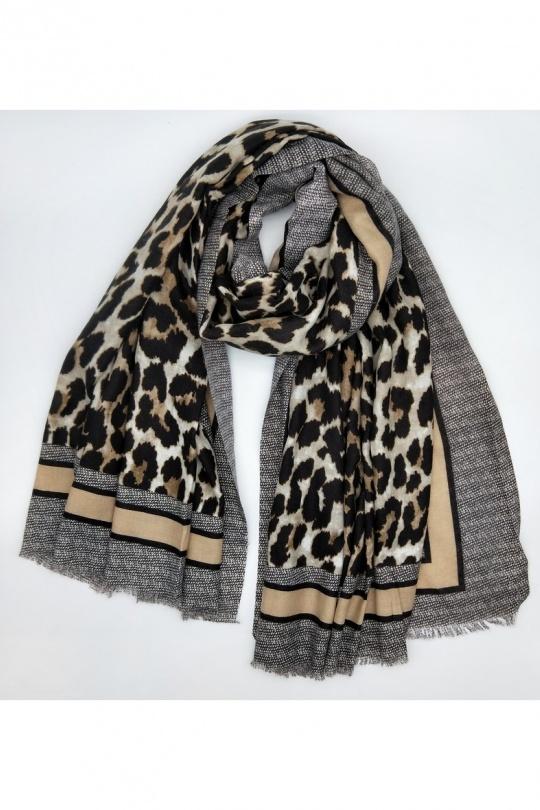 Sciarpe Accessori Black/Beige LX MODA WJY-26031 Efashion Paris