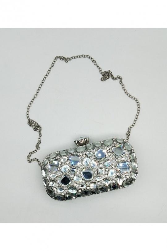 Pochette Borse Silver LX MODA BYH-941 Efashion Paris