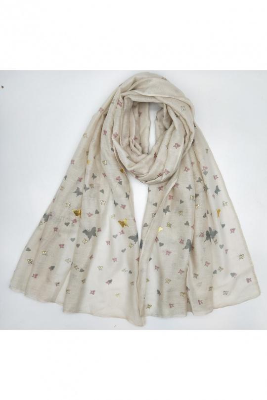 Foulards Accessoires Bleu ciel LX MODA WCH-367 Efashion Paris