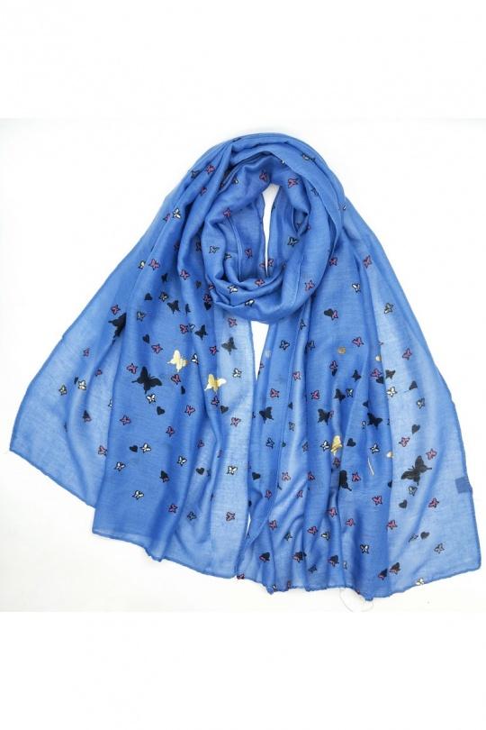 Foulards Accessoires Bleu ciel LX MODA WCH-367 Efashion Paris