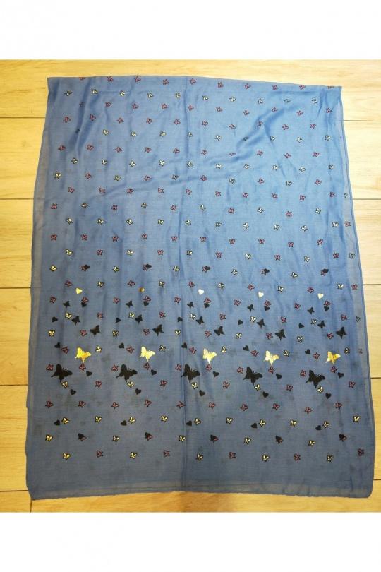 Foulards Accessoires Bleu ciel LX MODA WCH-367 Efashion Paris