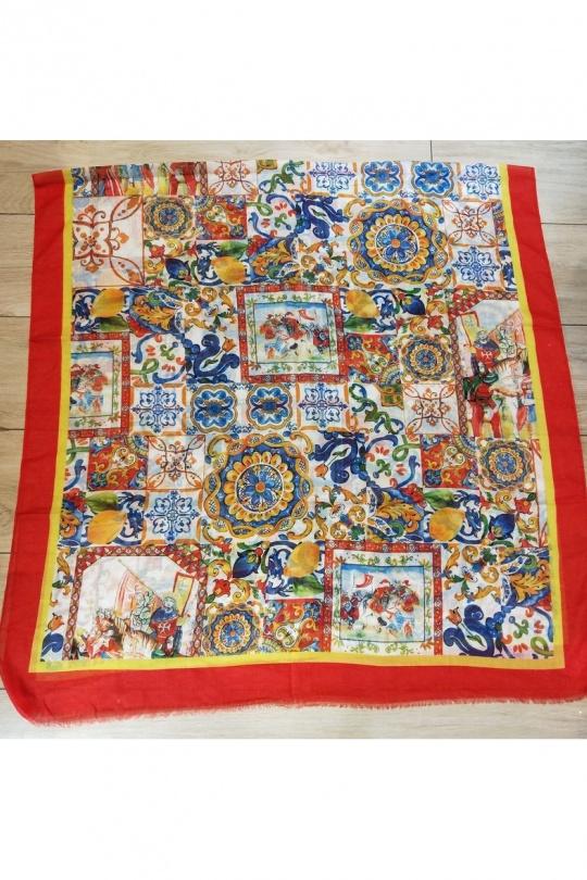 Foulards Accessoires Vert LX MODA WXF-2721 Efashion Paris