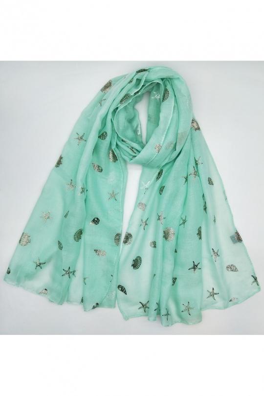 Écharpes Accessoires Vert d eau LX MODA WCH-373 Efashion Paris