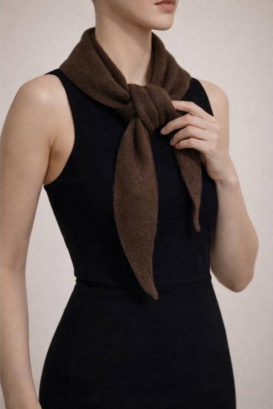 Scarves Accessories Coffee LX MODA WBY-26188 Efashion Paris