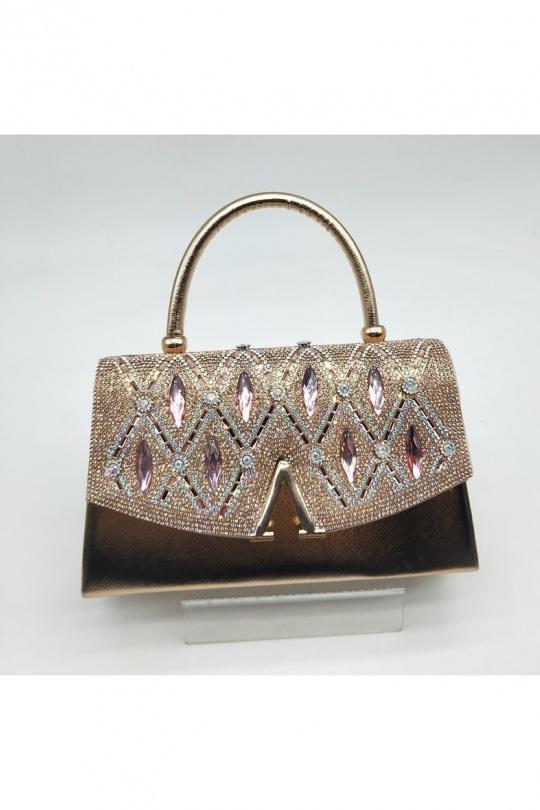 Pochettes Maroquinerie Champagne LX MODA BMN-1232 Efashion Paris