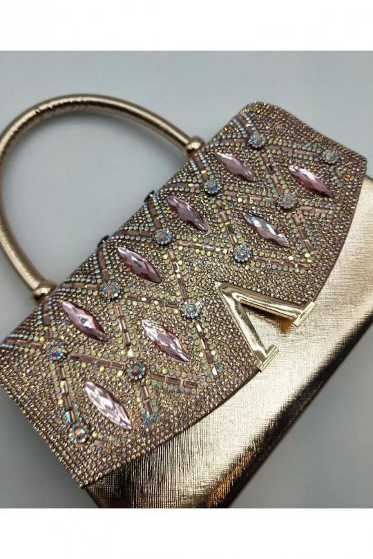 Pochettes Maroquinerie Champagne LX MODA BMN-1232 Efashion Paris