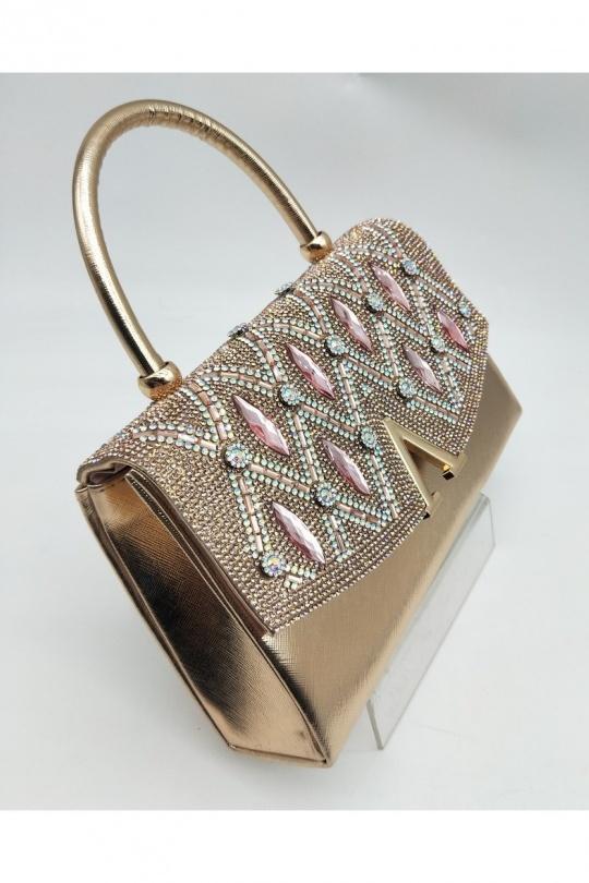 Pochettes Maroquinerie Champagne LX MODA BMN-1232 Efashion Paris