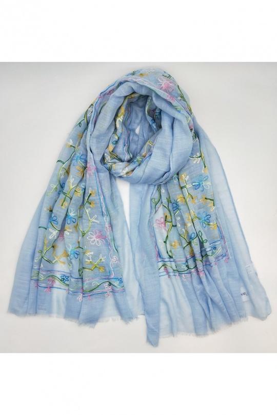Foulards Accessoires Bleu ciel LX MODA WAN-2741 Efashion Paris