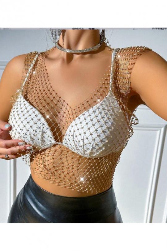 Tops Femme Noir LX MODA YF-620V Efashion Paris