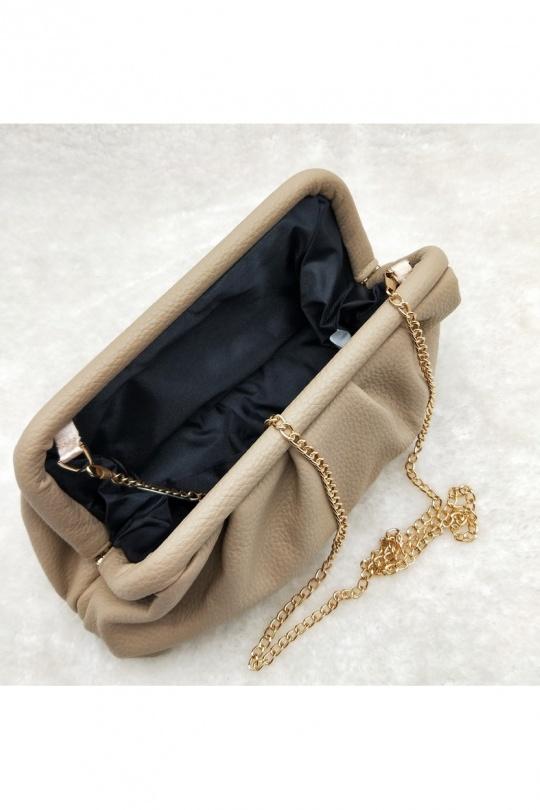 Sacs à bandoulière Maroquinerie Beige LX MODA BMS-1208. Efashion Paris