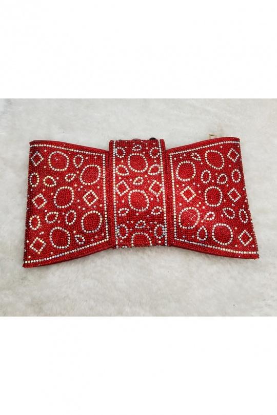 Pochettes Maroquinerie Rouge LX MODA BYH-940. Efashion Paris