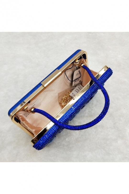 Pochettes Maroquinerie Bleu royal LX MODA BYH-961 Efashion Paris