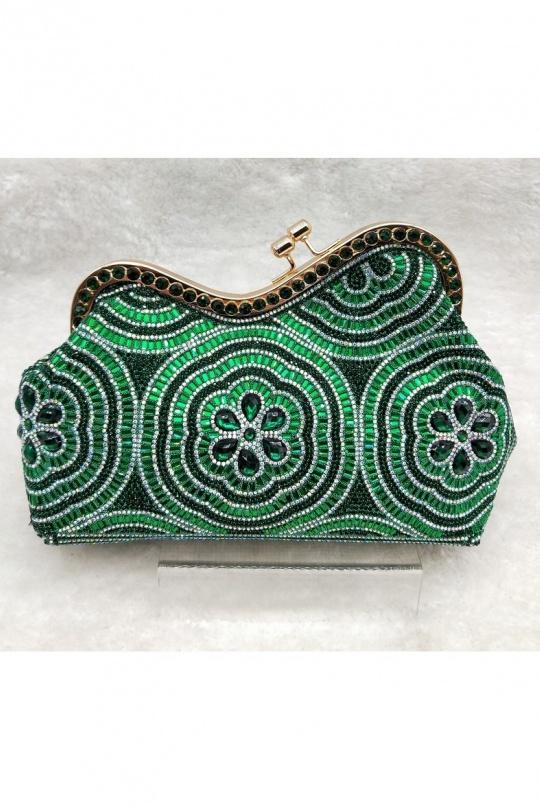Pochettes Maroquinerie Vert LX MODA BMN-1251 Efashion Paris