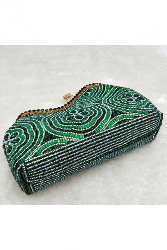 Pochettes Maroquinerie Vert LX MODA BMN-1251 Efashion Paris
