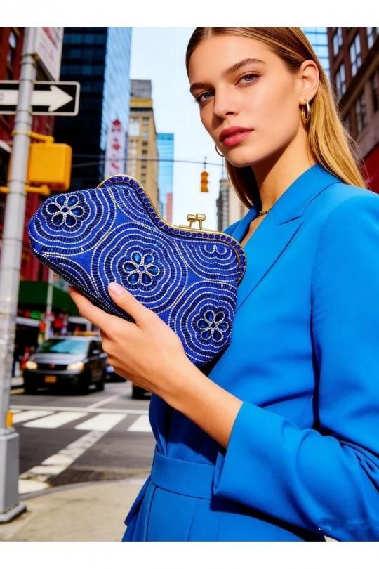 Pochettes Maroquinerie Vert LX MODA BMN-1251 Efashion Paris