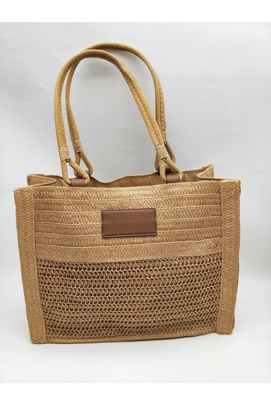 Cabas Maroquinerie Beige LX MODA BPG-5690 Efashion Paris