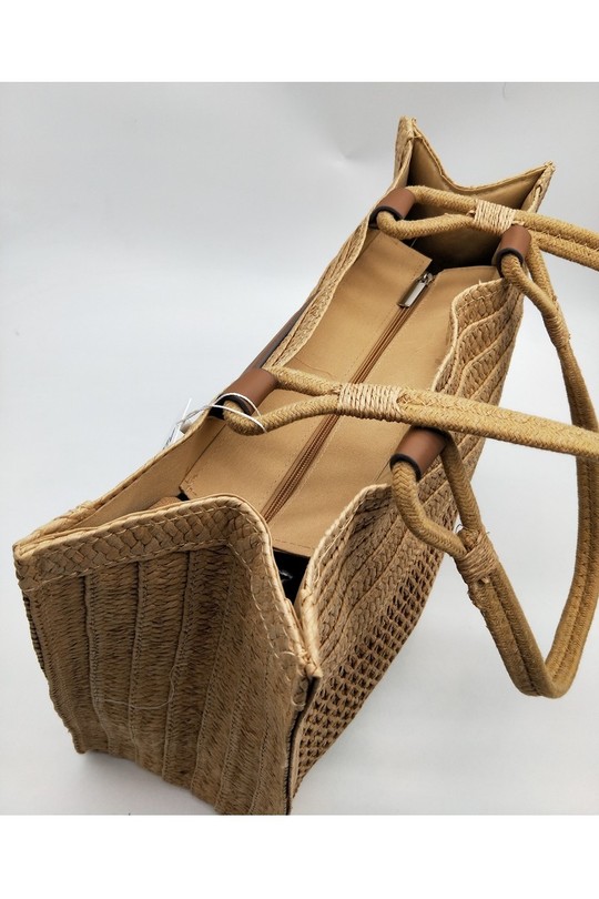 Cabas Maroquinerie Beige LX MODA BPG-5690 Efashion Paris