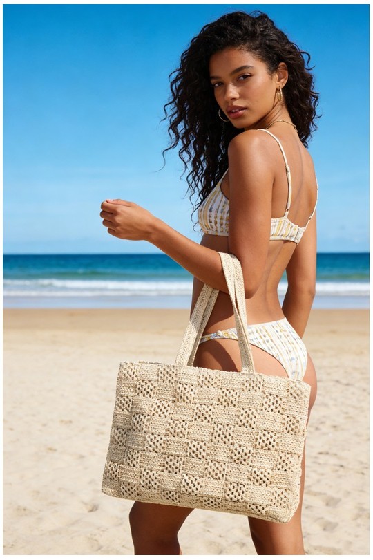 Cabas Maroquinerie Beige LX MODA BPG-5691 Efashion Paris