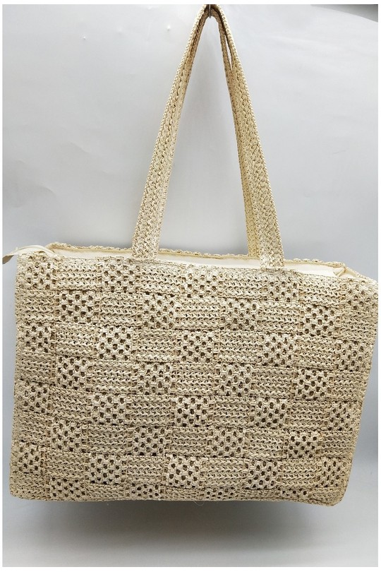 Cabas Maroquinerie Beige LX MODA BPG-5691 Efashion Paris