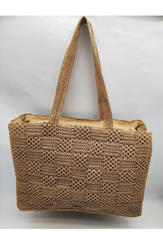 Cabas Maroquinerie Beige LX MODA BPG-5691 Efashion Paris