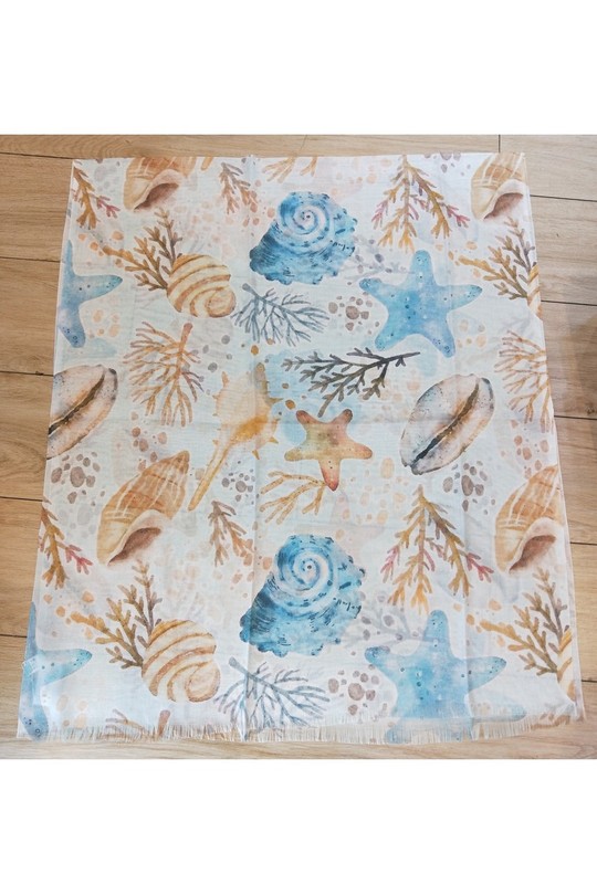 Foulards Accessoires Bleu ciel LX MODA WKX-2616 Efashion Paris