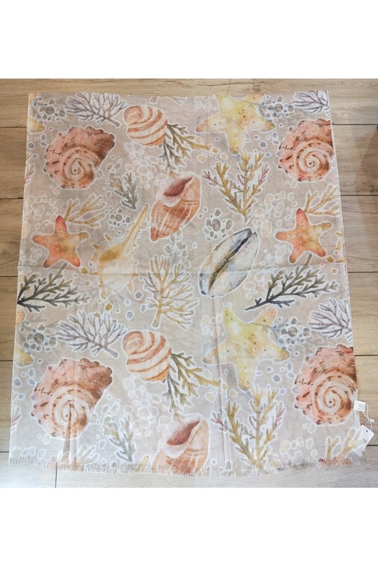 Foulards Accessoires Bleu ciel LX MODA WKX-2616 Efashion Paris