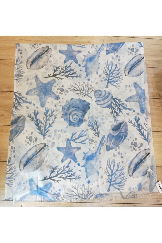 Foulards Accessoires Bleu ciel LX MODA WKX-2616 Efashion Paris