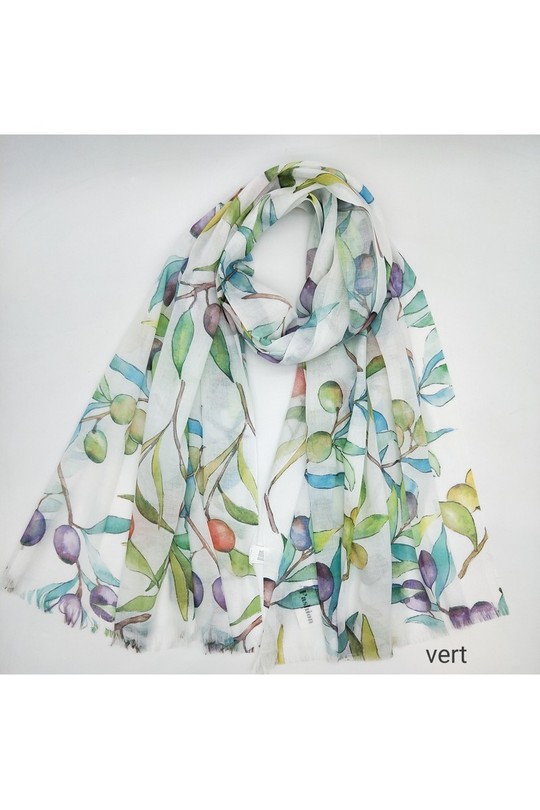 Foulards Accessoires Vert LX MODA WKX-2618 Efashion Paris