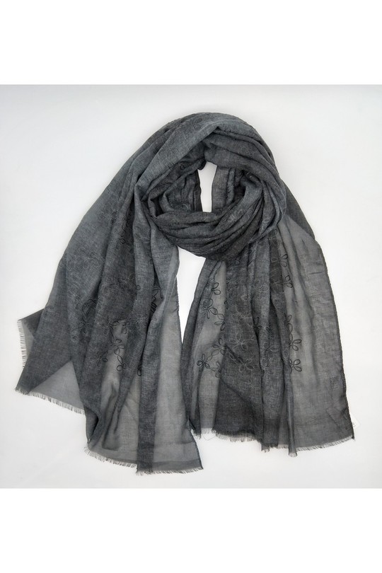 Foulards Accessoires Noir chiné LX MODA WQX-2730 Efashion Paris