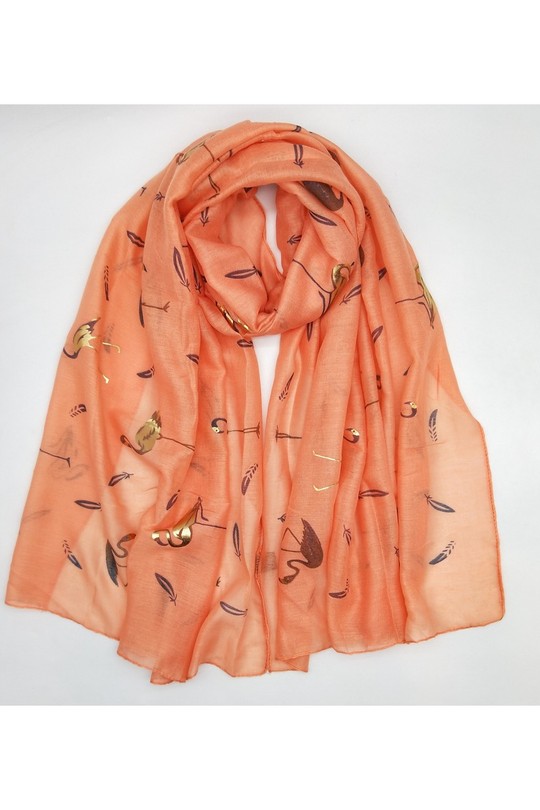 Écharpes Accessoires Saumon LX MODA WCH-385 Efashion Paris
