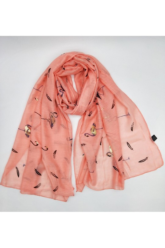 Écharpes Accessoires Saumon LX MODA WCH-385 Efashion Paris