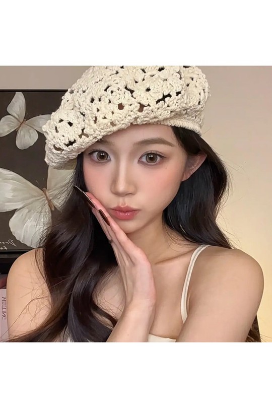 Bonnets Accessoires Beige LX MODA HH-009 Efashion Paris